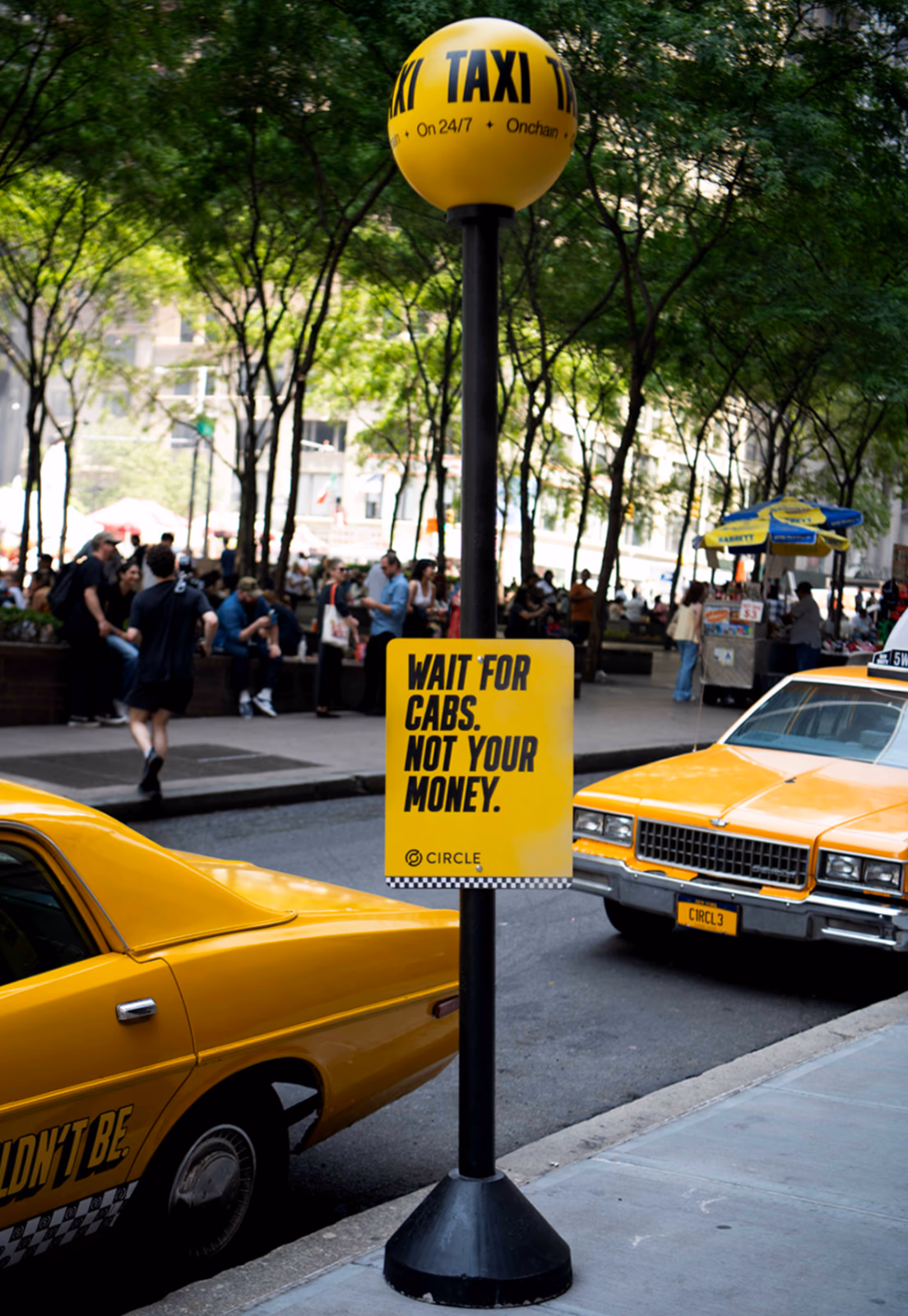 Circle — vintage NYC cab