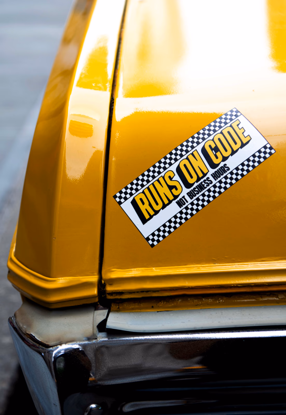 Circle — vintage NYC cab