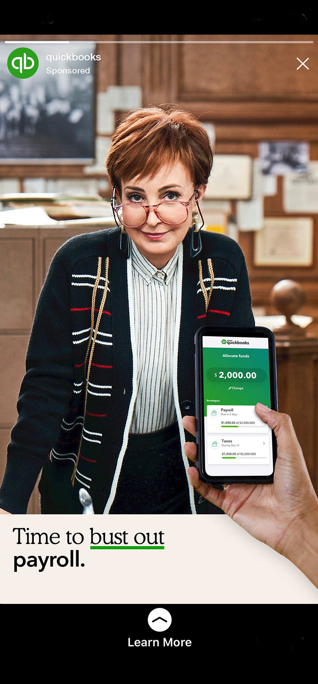 QuickBooks Happy Business — Ghostbusters trial run, screen 3