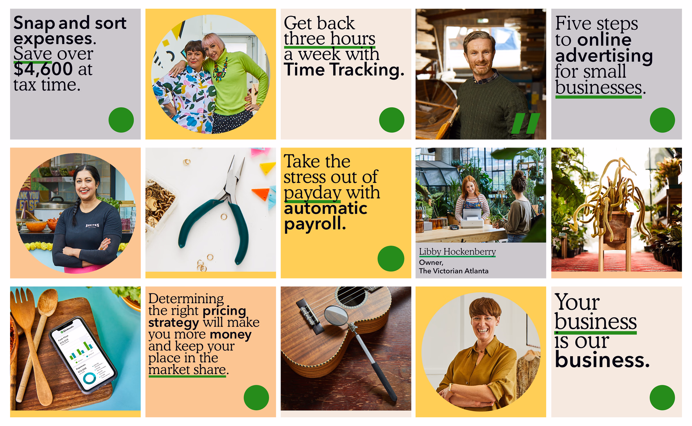 QuickBooks social design system applications